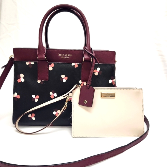 Kate Spade Cameron Medium Satchel and KS Cream Leather...
